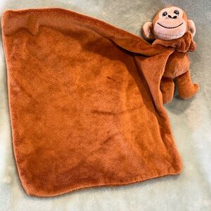 EUC Bobo Buddies Brown 7" Monkey Security 11" Blanket Lovey Starjump Designs